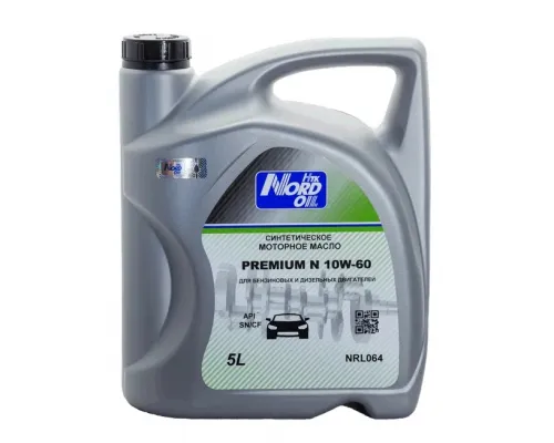 Моторное масло NORD OIL Premium N 10W-60 SN/CF 5л