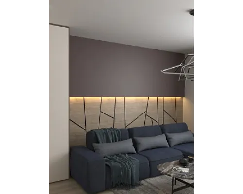 Панель стеновая из кварц-винила "Крот" 1200х600х2,4мм (5,04 м²/уп.)