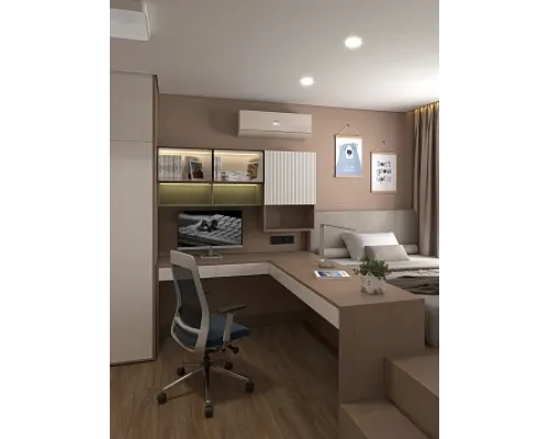 Панель стеновая из кварц-винила "Тауп" 1200х600х2,4мм (5,04 м²/уп.)