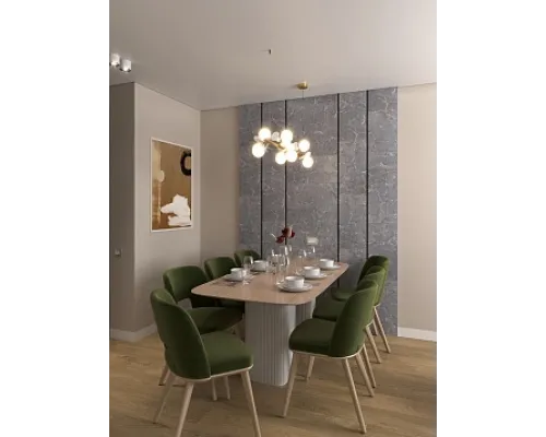 Панель стеновая из кварц-винила "Мисти" 1200х600х2,4мм (5,04 м²/уп.)