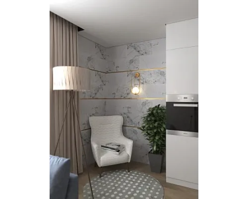 Панель стеновая из кварц-винила "Этна" 1200х600х2,4мм (5,04 м²/уп.)
