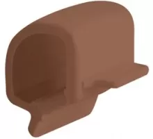 Клипса ПВХ (Коричневый) Стандарт