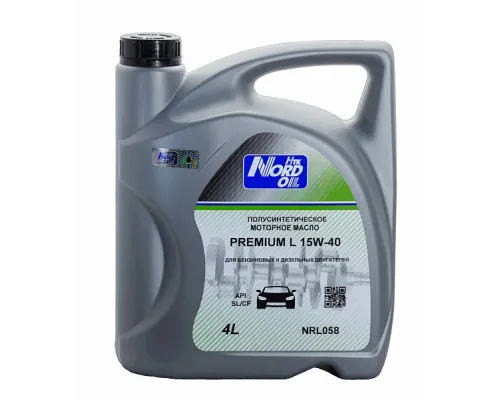 Моторное масло NORD OIL Premium L 15W-40 SL/CF 4л
