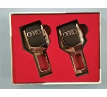 Заглушки замка для ремней безопасности в автомобиль с логотипом Audi (2шт)