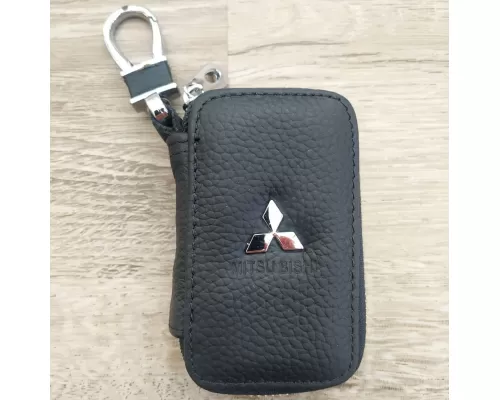 Ключница Авто из натуральной кожи флотер с логотипом Mitsubishi