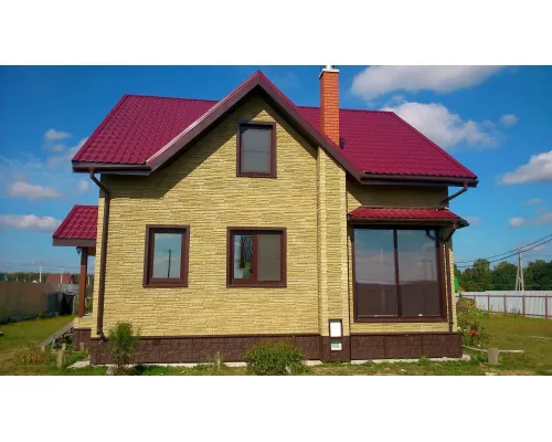 Фасадная панель Камень Скалистый (Кавказ) 1,16х0,45м