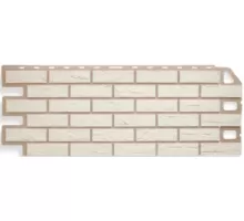Фасадная панель Кирпич (Белый) 1,14х0,48м