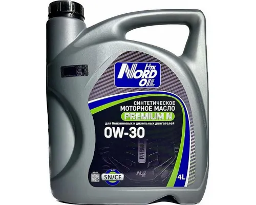 Моторное масло NORD OIL Premium N  0W-30 SN/CF 4л