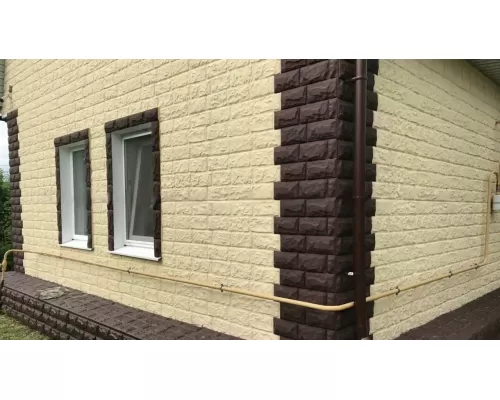 Фасадная панель Фагот ЭКО (Песчаный) 1170 x 450 x 26 мм
