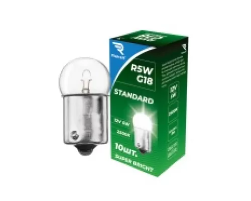 Лампа накаливания R5W/G18 5W 12V BA15S Standart REKZIT