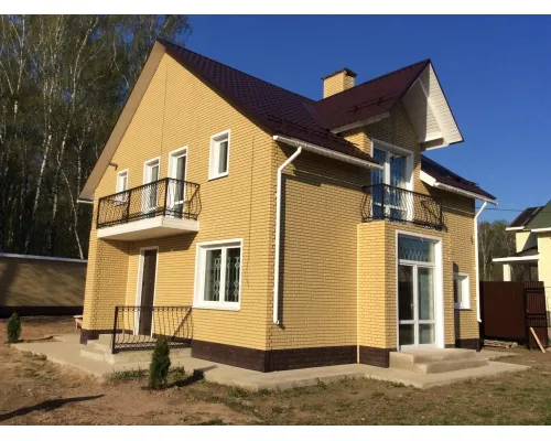 Фасадная панель Кирпич Клинкерный (Желтый) 1220x440 мм