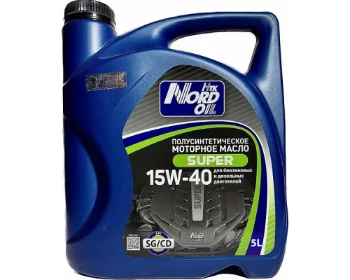 Моторное масло NORD OIL Super 15W-40 SG/CD 5л