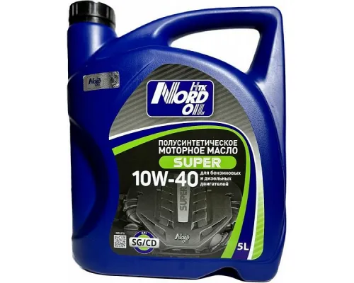 Моторное масло NORD OIL Super 10W-40 SG/CD 5л