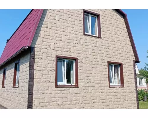 Фасадная панель Гранит (Кремовый ЭКО) 1130x470мм