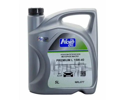 Моторное масло NORD OIL Premium L 15W-40 SL/CF 5л