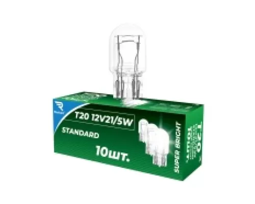 Лампа накаливания Т20 21/5W 12V W21/5W Standart REKZIT