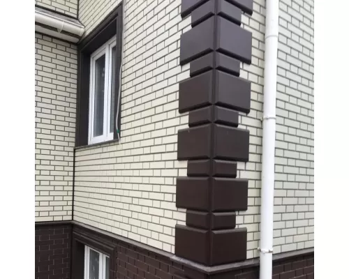 Фасадная панель Кирпич Клинкерный (Белый) 1,22х0,44м